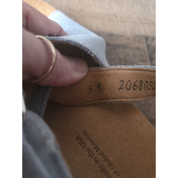 SAS Huggy Sandals Womens 5 M Light Blue Slingback Buckle Strap Casual Wedge - Picture 9 of 10